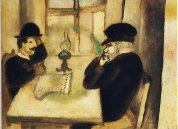 Le journal de Smolensk contemporain de Marc Chagall Peinture à l'huile